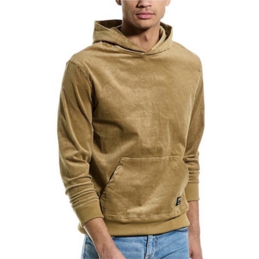 WeSC Unisex Corduroy Tan Skater Hoodie Grunge Men's M Women's Large